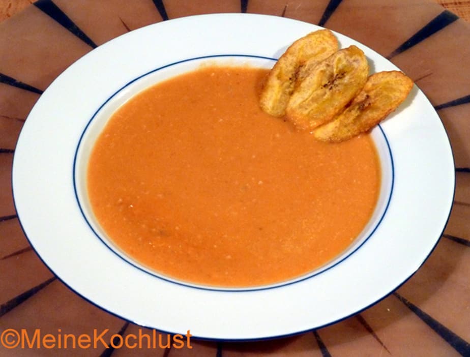 Kürbis-Suppe mit Kochbananen - Pumpkin plantain soup - Meine Kochlust ...