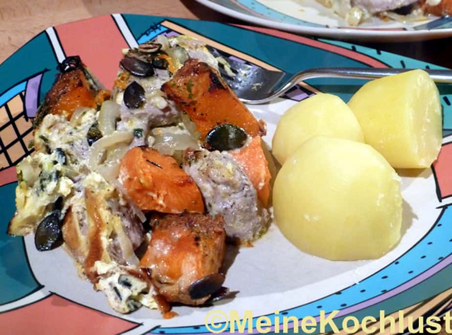 Auflauf mit Kürbis und Schweinefilet - Meine Kochlust - Meine Rezepte