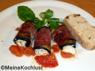 Auberginenröllchen