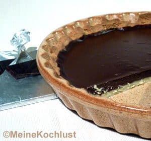 Schokoladen-Tarte, tarte noire