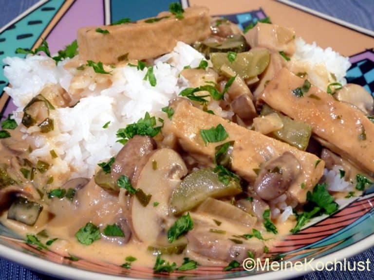 Tofu Ragout Stroganoff - vegetarisch - Meine Kochlust - Meine Rezepte