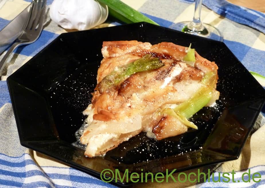 Birnen-Tarte mit karamellisiertem Knoblauch - Meine Kochlust - Meine ...