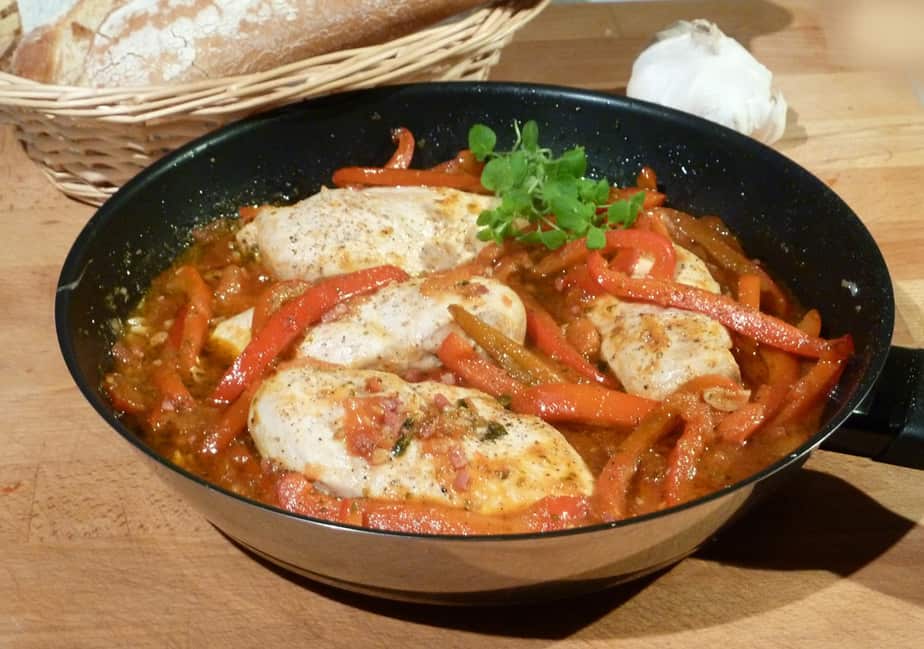 Huhn auf römische Art – Pollo alla Romana – Meine Kochlust – Meine Rezepte