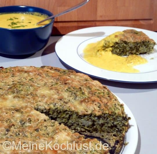 Grünkohlkuchen mit Möhrensauce - Meine Kochlust - Meine Rezepte